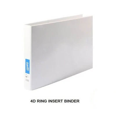 £35.14 • Buy 4 D-RING Bantex Landscape Insert Binder White 25mm A3