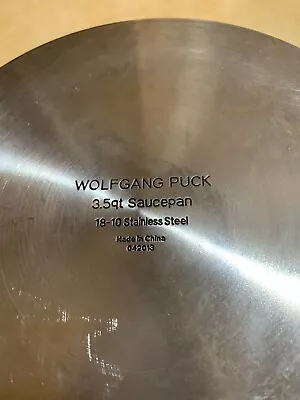 Wolfgang Puck Stainless Steel 3.5  Qt  Pt • $6