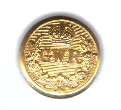 Great Western Railway Senior Staff Small Gilt Button • £1.50