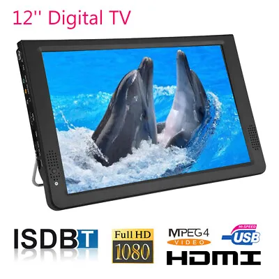 £115.22 • Buy 12inch TFT-LED ISDB-T Digital TV Television 1080P Video Player MP3 MKV  USB