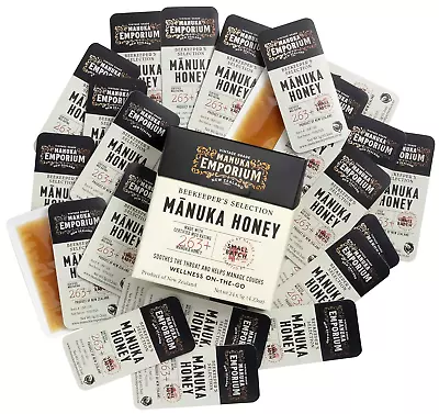 Raw New Zealand Manuka Honey Packets MGO263+ (UMF 10+ Equiv.) 24 X 0.18Oz Indivi • $55.98