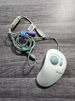 Vintage Microsoft Intellimouse Trackball Serial Or PS/2 Compatible X03-09209 • £19.29