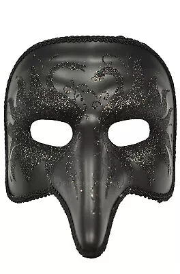 Mardi Gras Masquerade Midnight Nasone Mask (Black/Black) • $5.11