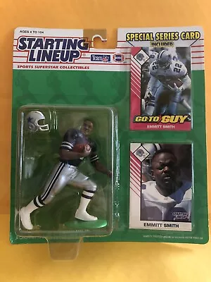 1993 Kenner Starting Lineup EMMITT SMITH Dallas Cowboys Figure & Cards Sealed • $7.22