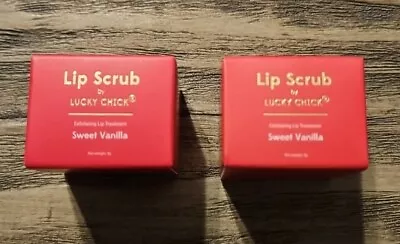 2X Lucky Chick Lip Scrub Sweet Vanilla 9g. Exfoliating Lip Treatment New In Box • $15.30