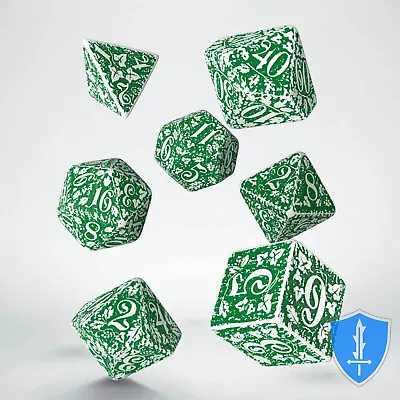 Q-Workshop Forest Dice Set (7) Tundra D&D RPG Elf Ranger Druid • $8