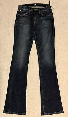 Else Jeans 26 Womens Blue Denim Boot Cut Dark Wash Stretch Mid Rise Modern Fit • $24.98