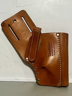 Vintage Makita Genuine Leather Power Tool Cordless Drill Holster/Belt • $15.95