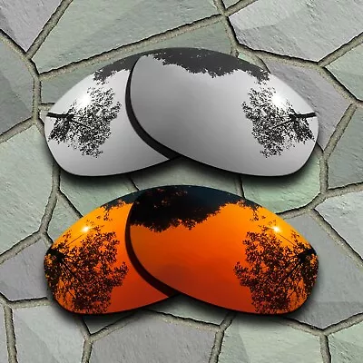 Silver&Red Orange Polarized Lenses Replacement For-Oakley Dangerous • $13.59