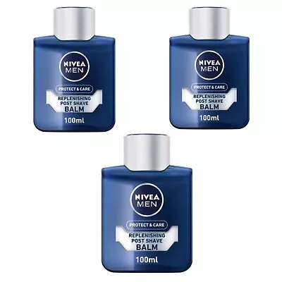 NIVEA Men Protect & Care Replenishing Post Shave Balm  100ml  X 3 • £15.54