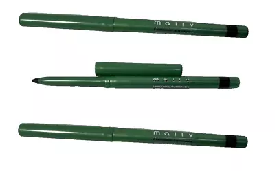 3 Mally Evercolor Automatic Waterproof Eyeliner - FIERCE FOREST  0.01 Oz Ea • $17.99