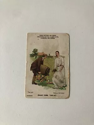 £32.99 • Buy Wm Clarke & Son Sporting Cricket Terms Cigarette Card  Run Out  Issued In 1900