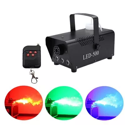 Disco Smoke Machine Mini Led Remote Fogger Ejector Dj Stage Light Fog Machine • $88.99