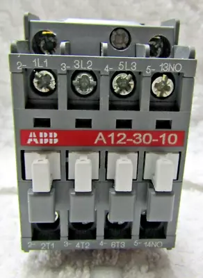 👍 Abb 120v Contactor 3-pole 60 Hz 28 Amp A12-30-10 • $17.09