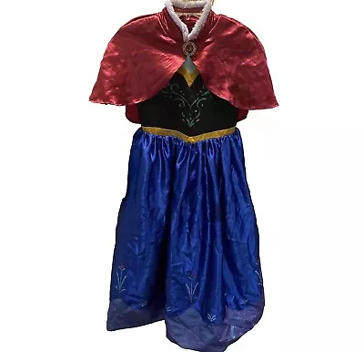 Disney Collection Frozen Princess Anna Dress Costume Sz 9/10 + Boots Size 13/1 • $44.99