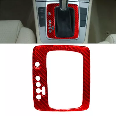 For Volkswagen Passat Red Carbon Fiber Interior Automatic Gear Shift Cover Trim • $23.57