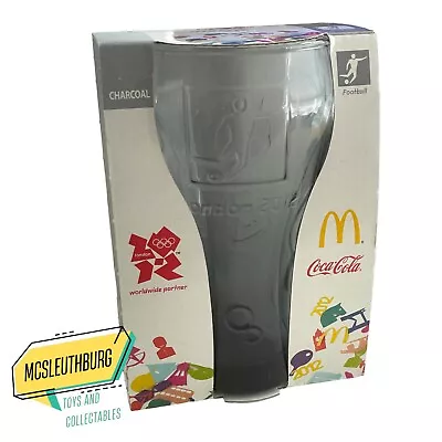 McDonald's Coca Cola Coke 2012 London Olympic Games Glass New In Box Charcoal  • $10.90