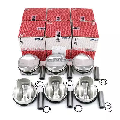 MAHLE 6x Pistons Rings Set Φ84.51mm Φ 22mm For Audi A6 A7 VW 3.0TFSI 06E107065DM • $383.61