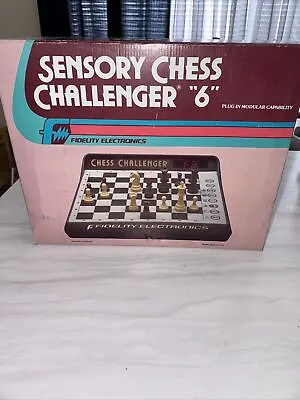 Vintage Fidelity Voice Sensory Chess Challenger Model SC6 Complete & Working • $95