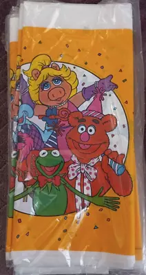 Vintage 1990s American Greetings JIM HENSON THE MUPPETS Plastic Party Tablecover • $15.55