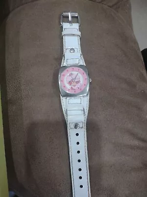 Women's/Girl's Vintage STRAWBERRY SHORTCAKE Pink Analog Watch Cuff Band Ab • $25