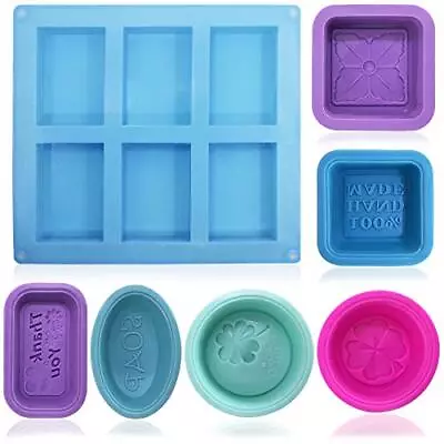 13 Pcs Soap Making Molds Food Grade Silicone Soap Mold Cupcake Muffin Soft Bakin • $17