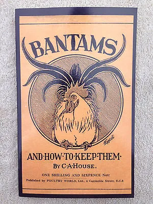 Bantams Poultry Breeding Showing Breeds Farming Game Fowl Birds  • £8.95