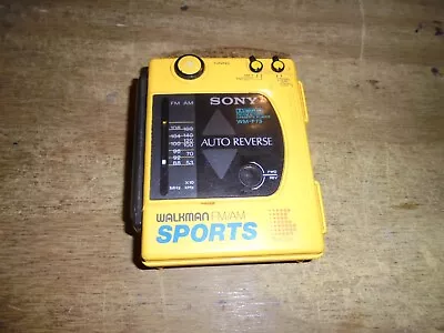 Sony Walkman Sports WM-F73 Auto Reverse FM/AM Stereo Cassette Player - For Parts • $14.99