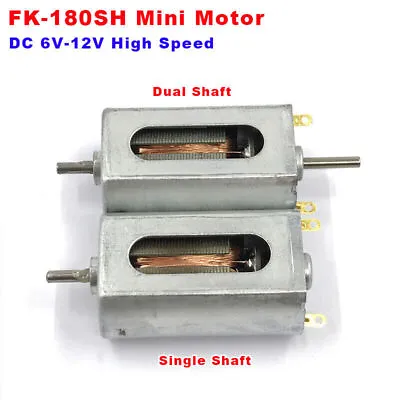 FK-180SH DC 6V-12V High Speed Mini 2mm Shaft Electric Motor RC Toy Slot Car Boat • $3.25