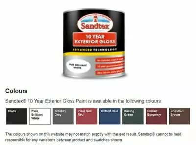 Sandtex Paint 750ML 10 Year Exterior Gloss - Wood & Metal - All Colours - Paint • £13.09