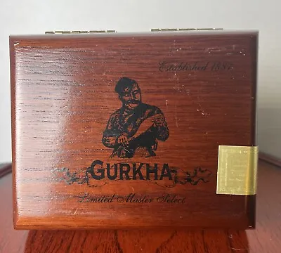 GURKHA Master's Select Limited Edition #669 Mahogany Cigar Humidor Style Box • $19.90