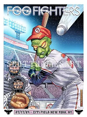 Foo Fighters Citifield NY Concert Poster 18x24 By Scott James Limited 100 • $80