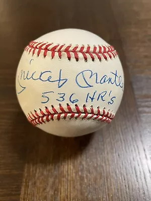 Scarce UDA Mickey Mantle “536 HR’s” Signed OAL Baseball JSA #Z81739. • $9450