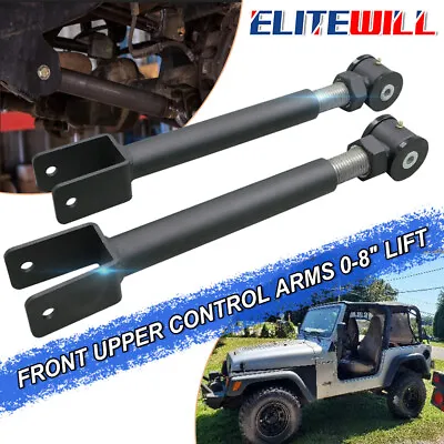 Front Upper Control Arms 0-8  Lift For 1984-2001 Jeep Cherokee XJ 2WD 4WD STEEL • $71.02