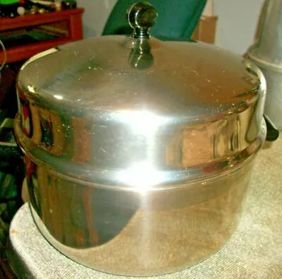 Vintage Farberware 6 Quart Thick Stainless Steel Stock Pot With Dome Lid  • $36.99