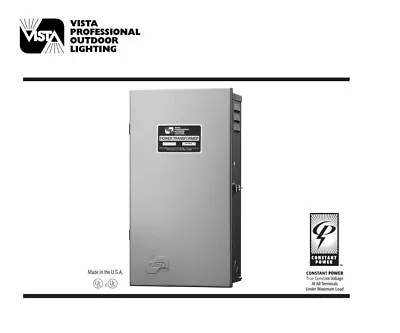 Vista Outdoor Lighting MT-600 Stainless Steel Raintite 600W Power Transformer • $225