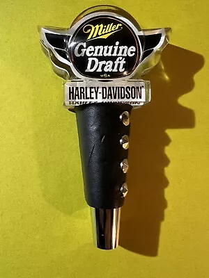 MILLER GENUINE DRAFT HARLEY DAVIDSON Beer Tap Handle. MGD. USA • $34.99