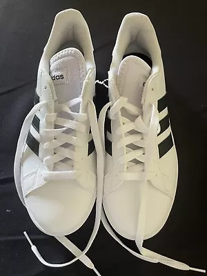 ADIDAS Women's Grand Court Base 2.0 Shoes Size US 7.5 / UK 6 White/Black • $49