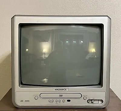 Magnavox MWC13D6 13” TV / DVD Combo CRT Television Retro Gaming Tested ✅ • $99