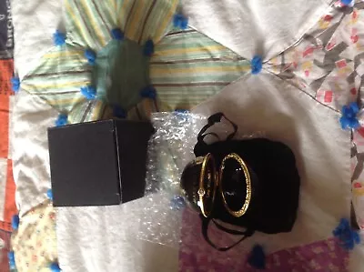 Mary Kay 50th Anniversary One Woman Can Black Gold Globe Rhinestone Trinket Box • $20