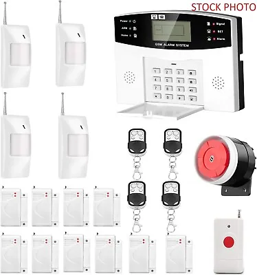 Security Alarm System - Auto Dial GSM SMS Motion Sensor Door/Window Sensors • $57
