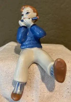 Ceramic Arts Studio (wi 19-19) Shelf Sitter - Harmonica Boy (1948) • $10