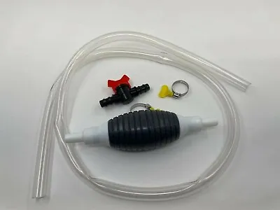 Portable Manual Car Siphon Pump Fuel Gas Transfer Oil Liquid -Hand Air Pumps Kit • $12.99