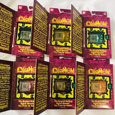 ALL 6/6 Colours Digimon Version 2 Tamagotchi 1997 V-Pet V2 BOXED Ver.2 Box #1856 • $12500