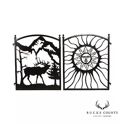 Two Modern Ironworks Steel Garden Gates • $795