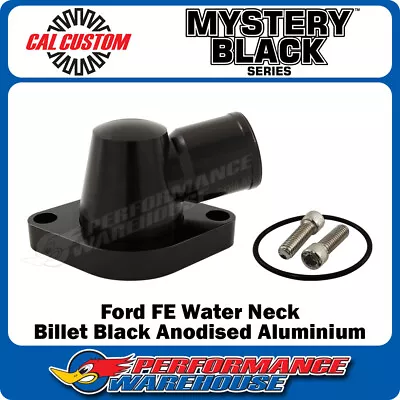 Ford FE Engine Black Anodised Aluminium 90° Water Neck T/Stat Housing 390 427 • $127.95