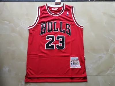 Mens Throwback Legend  Jordan #23 Chicago Basketball   Retro Red Jersey Stitched • $39.99