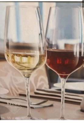 £25 • Buy B.N.I.B. Chef & Sommelier LISBOA Extra Strong Crystals  Wine Glasses X 8 ,