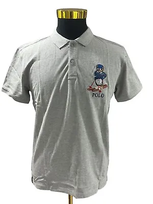 Polo Ralph Lauren Mens Grey Polo T Shirt Size Medium • $25