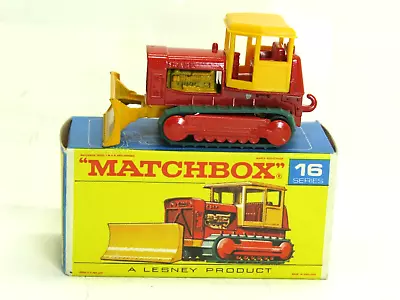Lesney Matchbox  #16 Case Tractor With Original Treads And  F  Box • $35